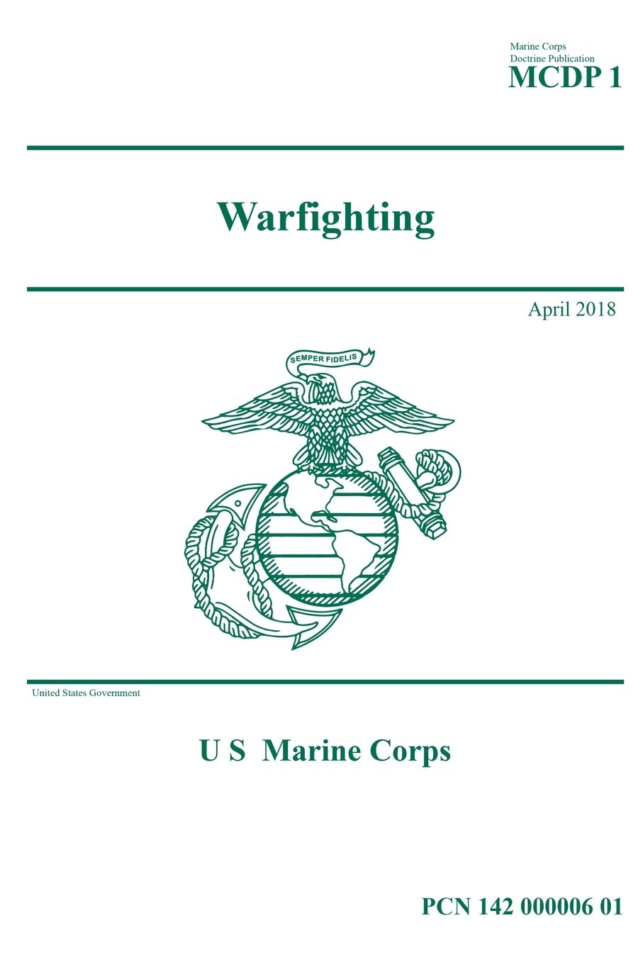 Book Cover - MCDP 1 WARFIGHTING