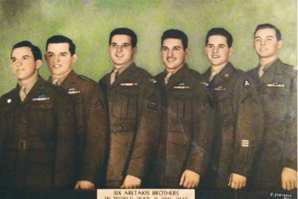 Five Marine Aretakis Brothers of World War II