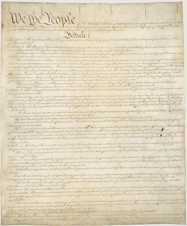 Book Cover - CONSTITUTION OF THE UNITED STATES OF AMERICA