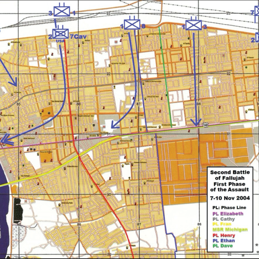 Battle Of Fallujah Map