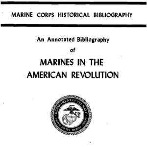Marines in the American Revolution